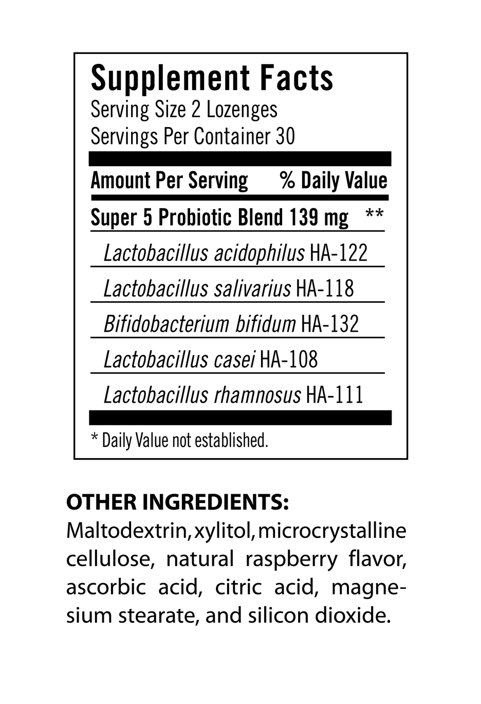 Udo's Choice Super 5 Lozenge Probiotics