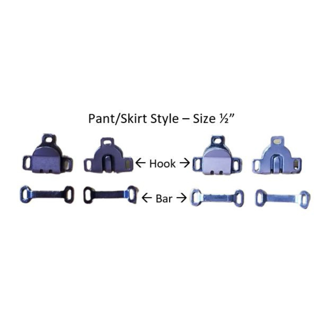 Pant and Skirt Hook & Bar in two colors with size