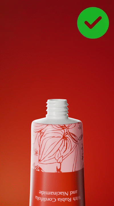cream squeezed out of Rufolia tube