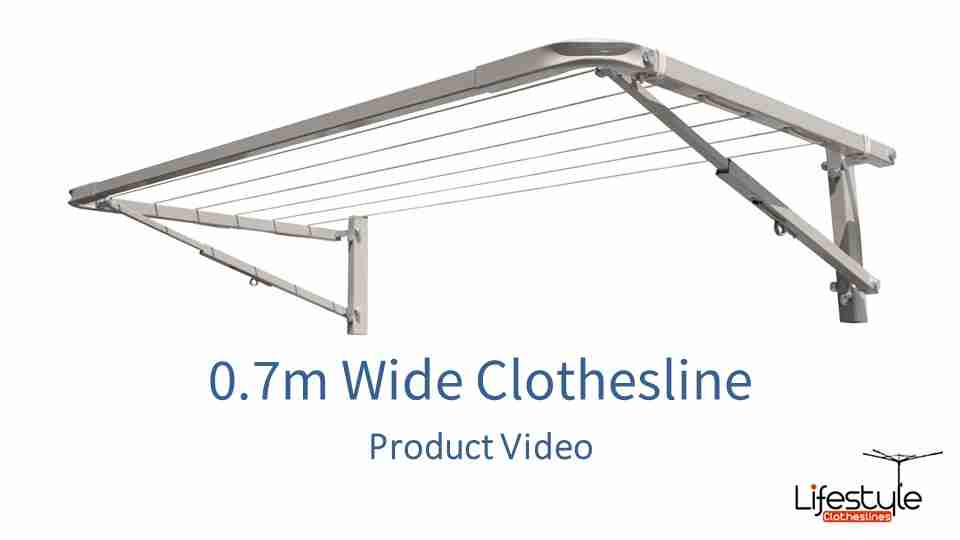 0.7m wide clothesline