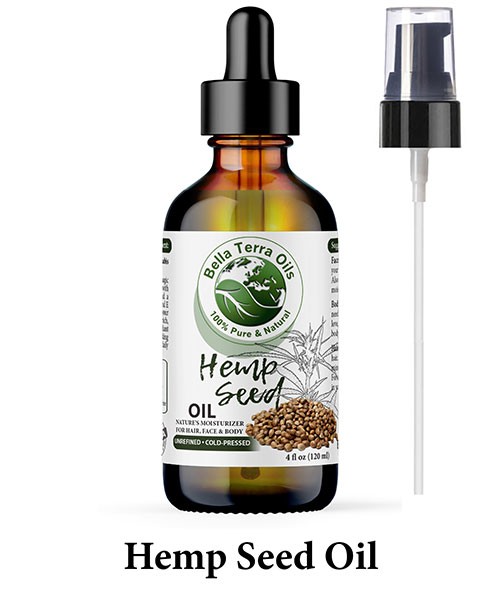 Natural hemp seed oil