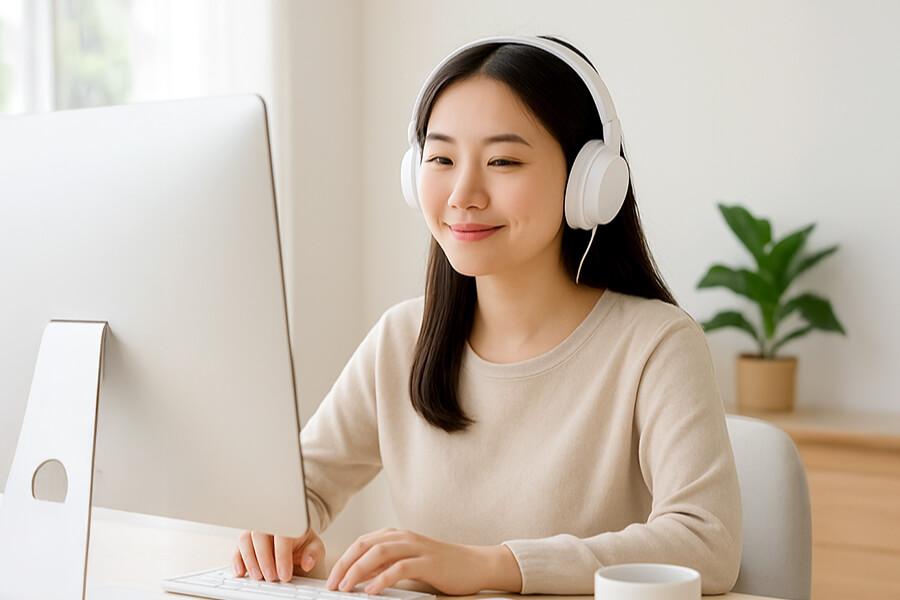 6. เปิดเพลงคลอเบาๆ ช่วยเพิ่มสมาธิ