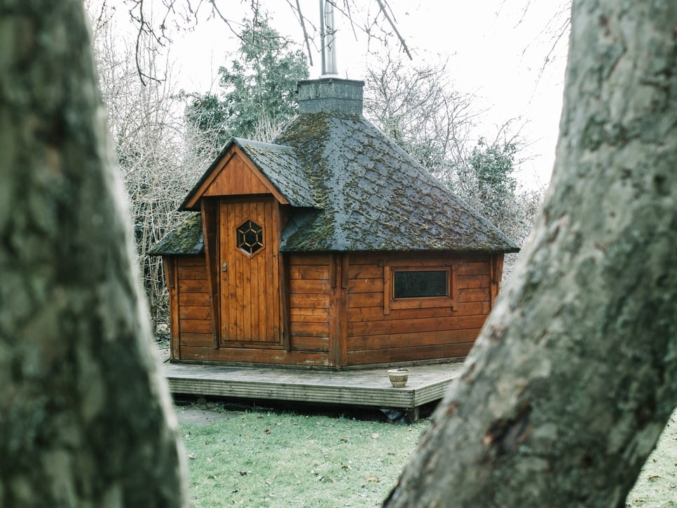 image of a sauna made with cedar which is a durable sauna wood type