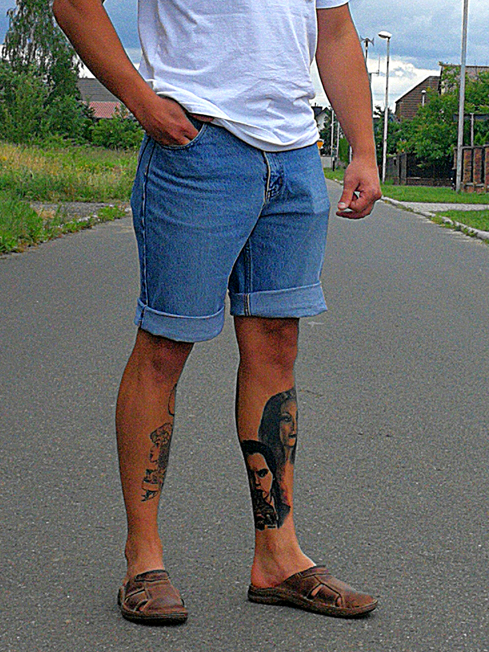 Doug - mens leather backless slippers - Reindeer Leather