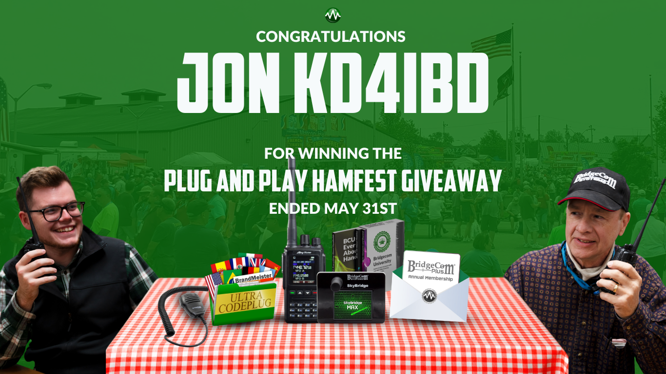 Congratulations Jon KD4IBD for Winning the Plug and Play Hamfest Giveaway