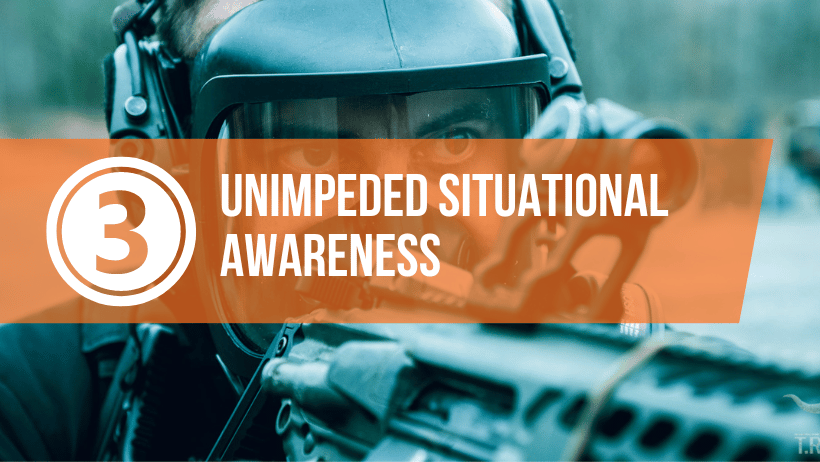 Mira Safety gas masks offer unimpeded situational awareness