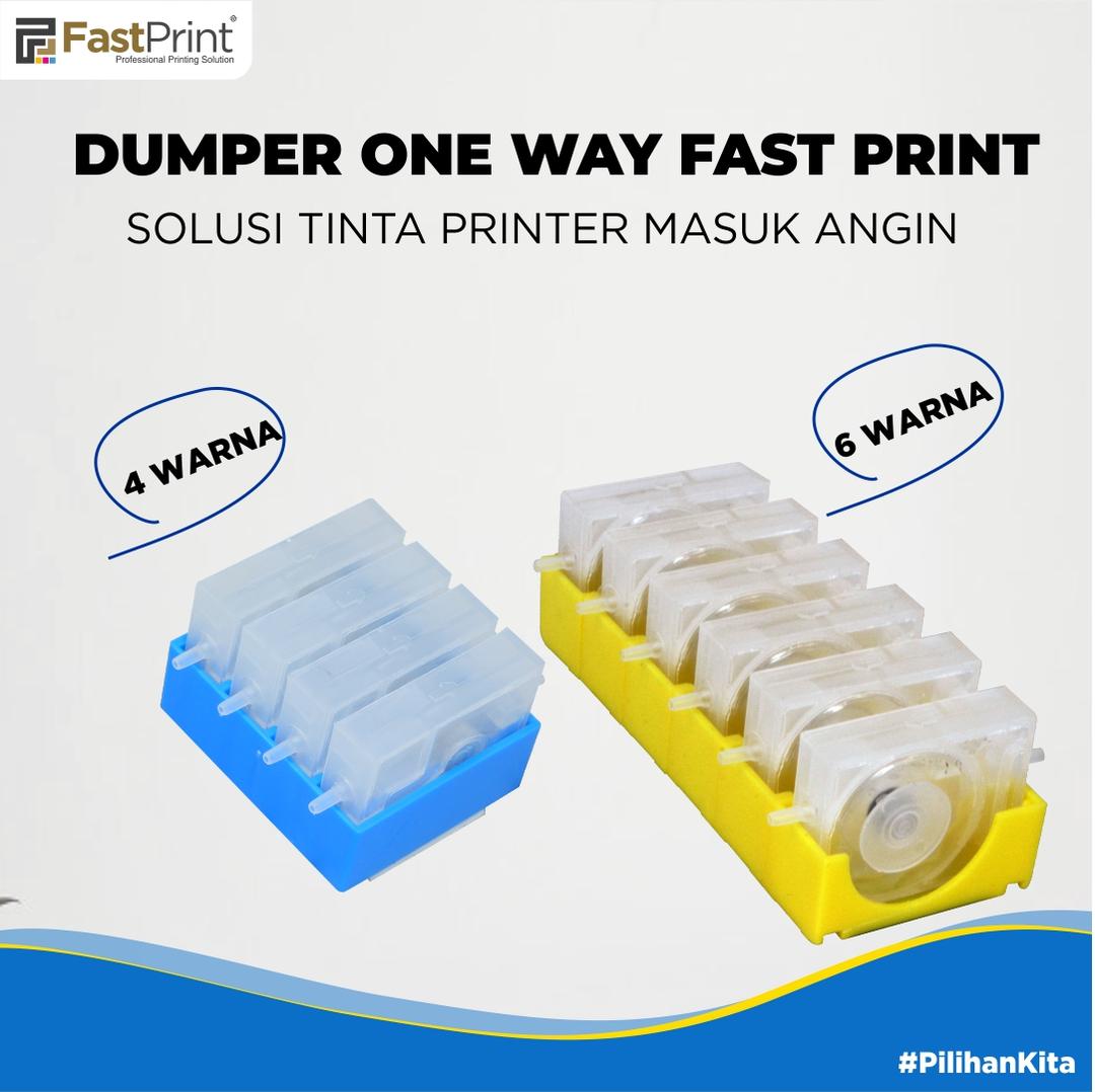 jenis dumper one way fast print, cara mengatasi selang masuk angin