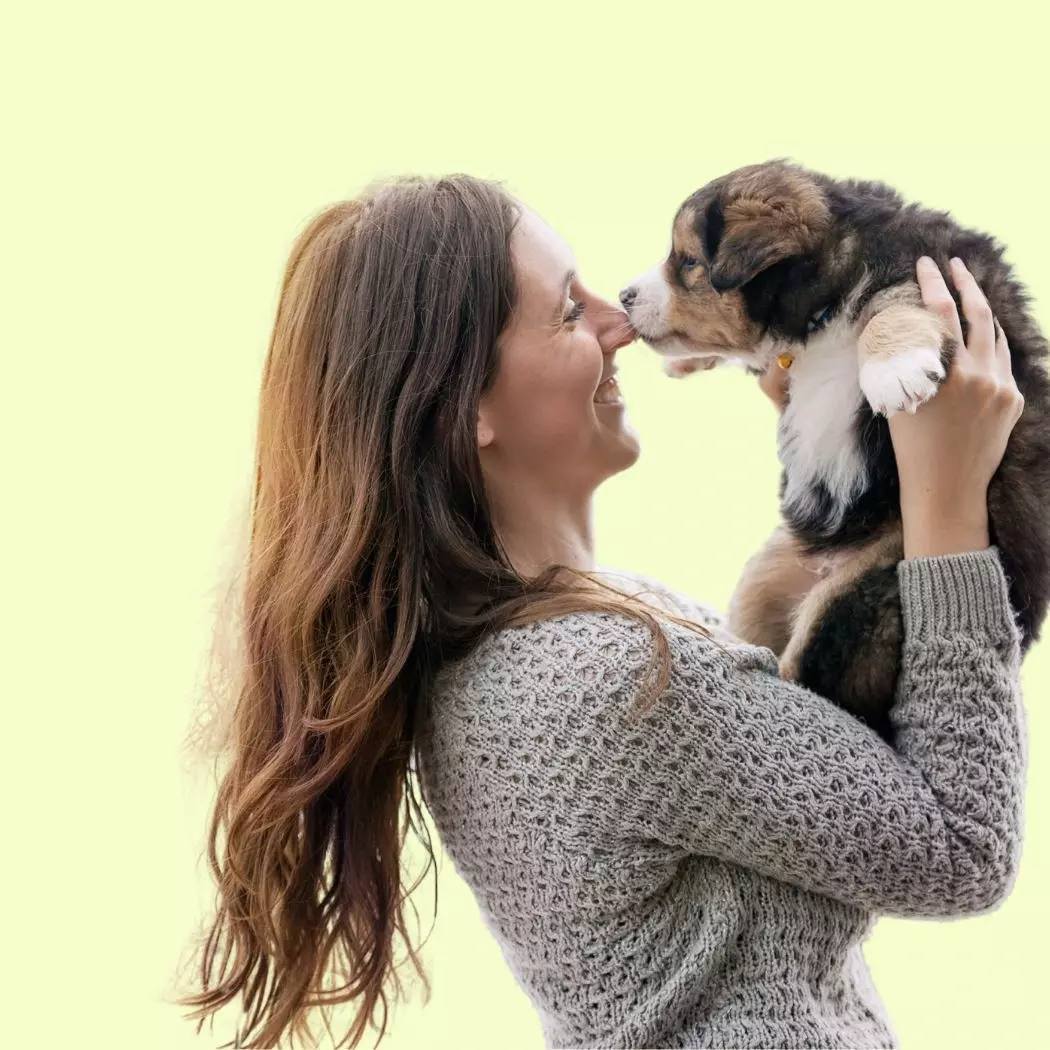 Photo session with puppy