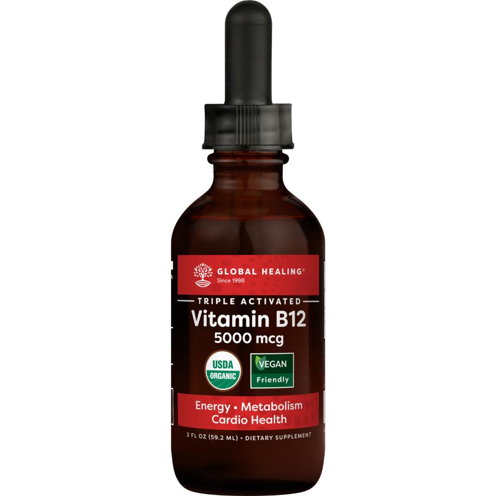 Global Healing Vitamin B12 5000mcg 2oz Bottle