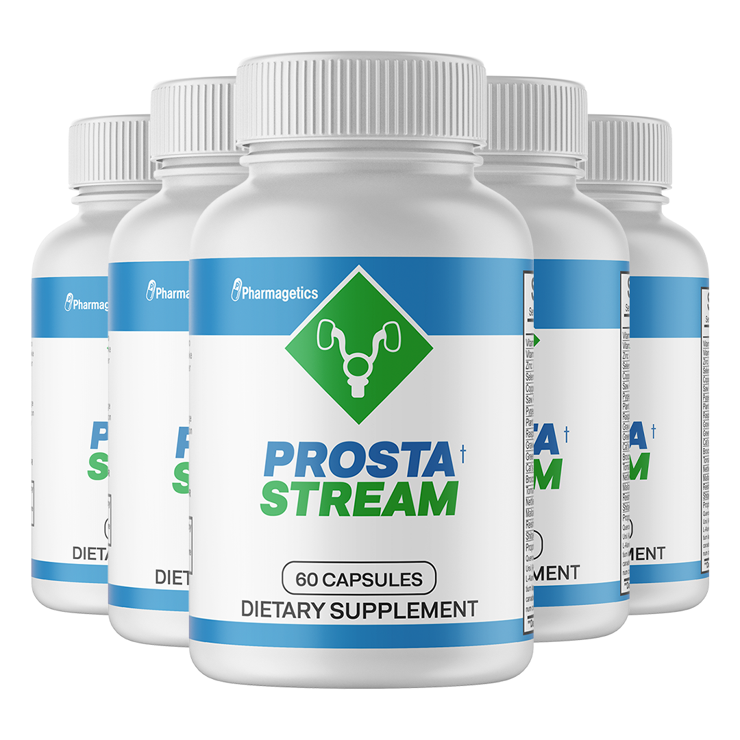(5 Bottles) ProstaStream - Prosta Stream, Prostate Support Supplement 60 Caps