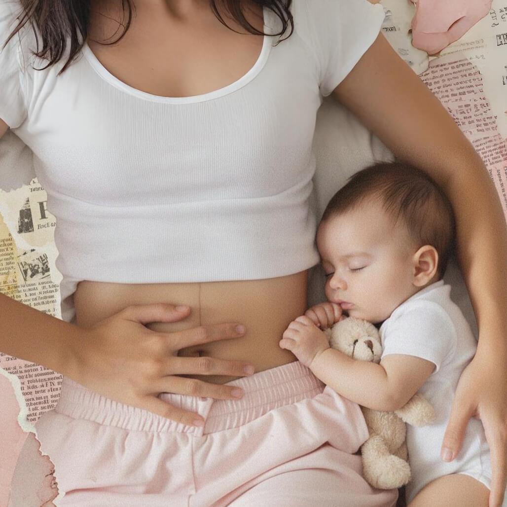 Retour des couches, bébé et maman