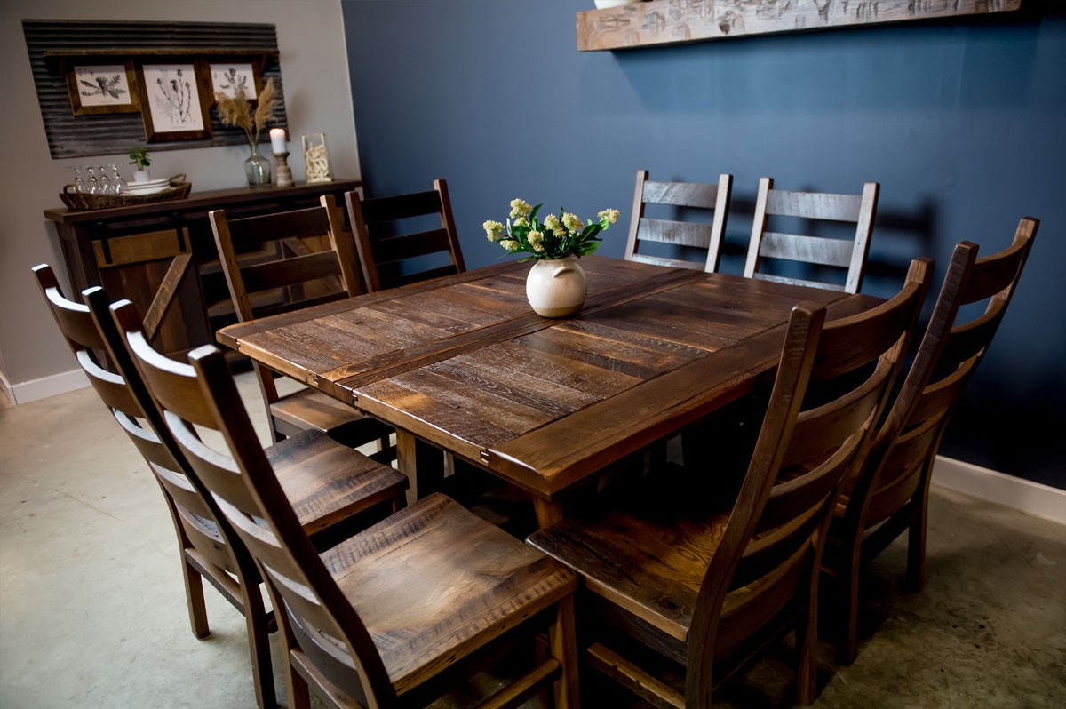 Rustic Dining Table for 8