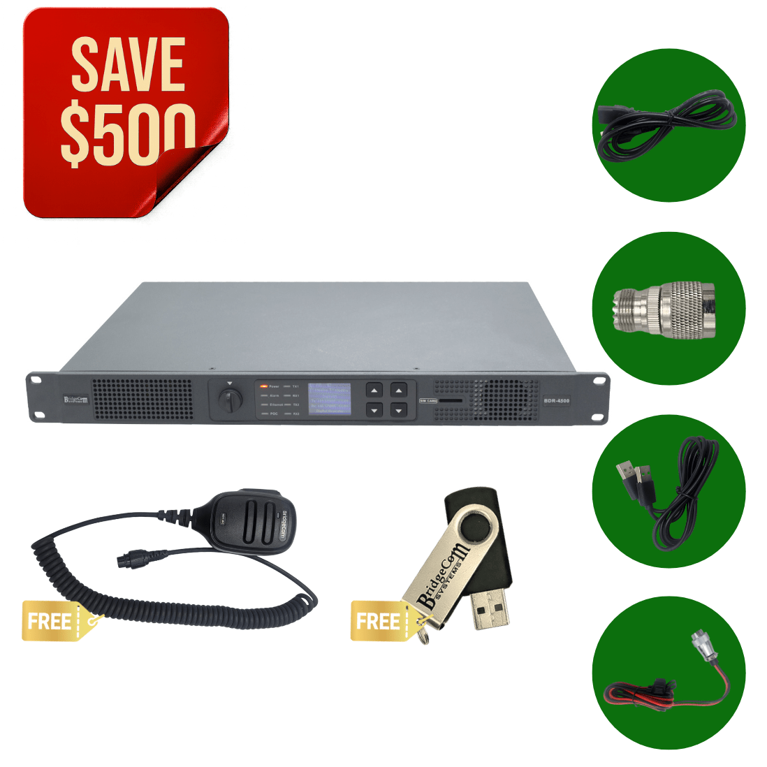 BDR-4500 UHF 70cm Analog/DMR Repeater System
