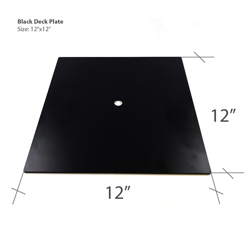 Black Deck Plate Dimension