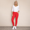 Kylie Cotton Trousers (Red)