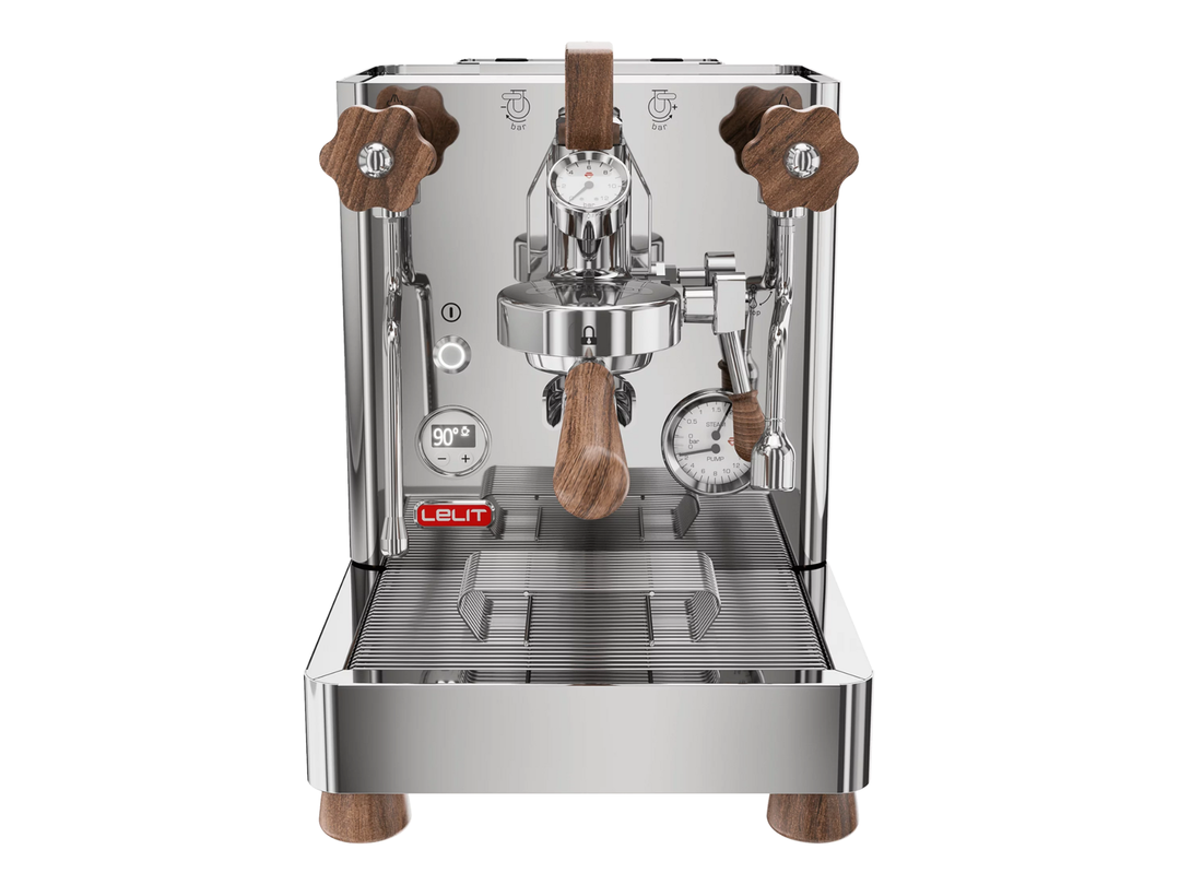 lelit bianca v3 espresso machine stainless front facing