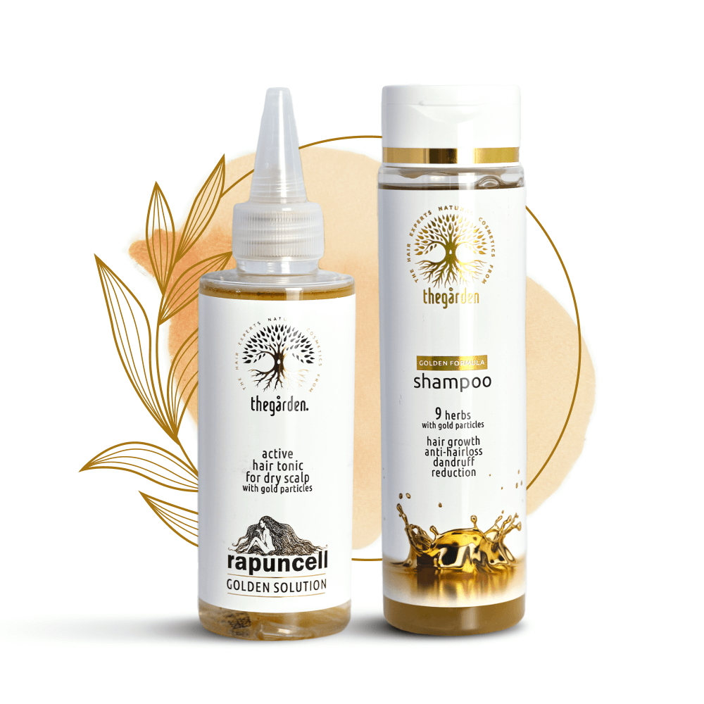 GOLDEN Basic Duo-tonic and shampoo to activate the roots and cleanse the dry scalp