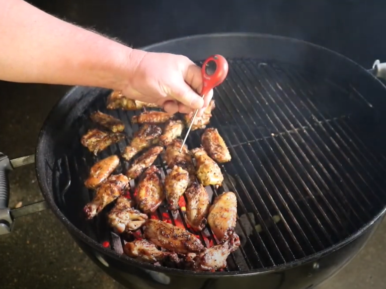 Grilled Chicken Wings er Kettle Cook