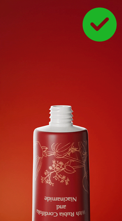 cream squeezed out of Rufolia tube