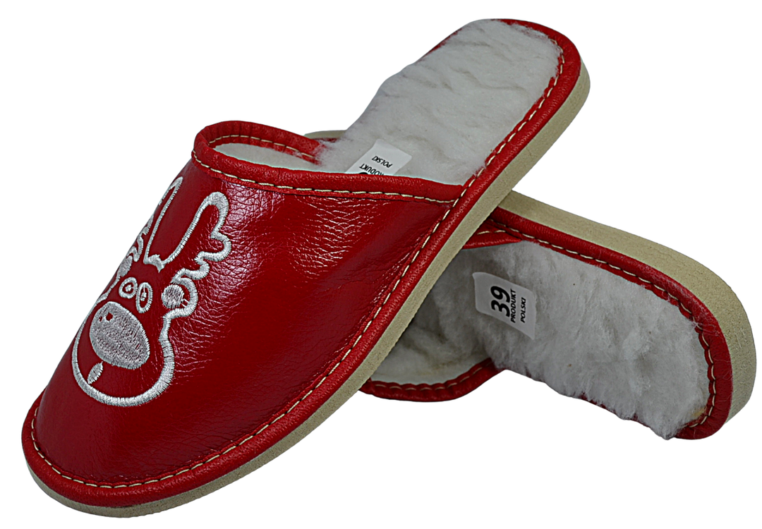 Aria - Women mule slippers - Reindeer Leather