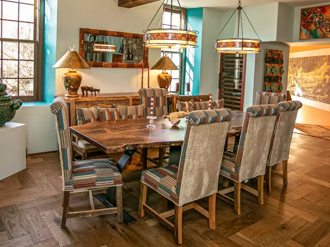 Santa Fe Inspired Dining Room