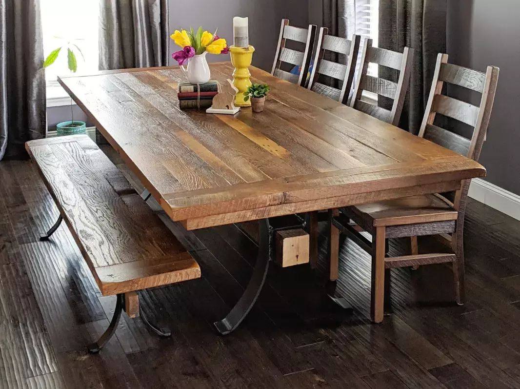 Pierce barnwood dining table