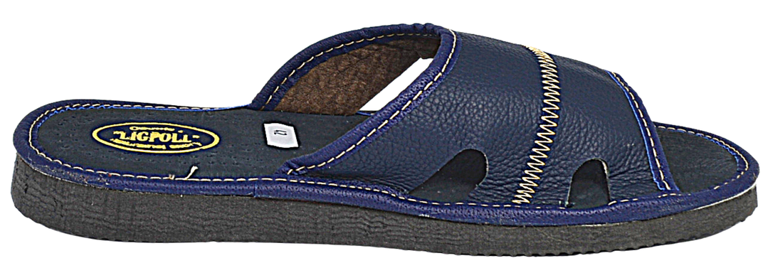 Dale - Mens leather indoor outdoor slippers - Reindeer Leather