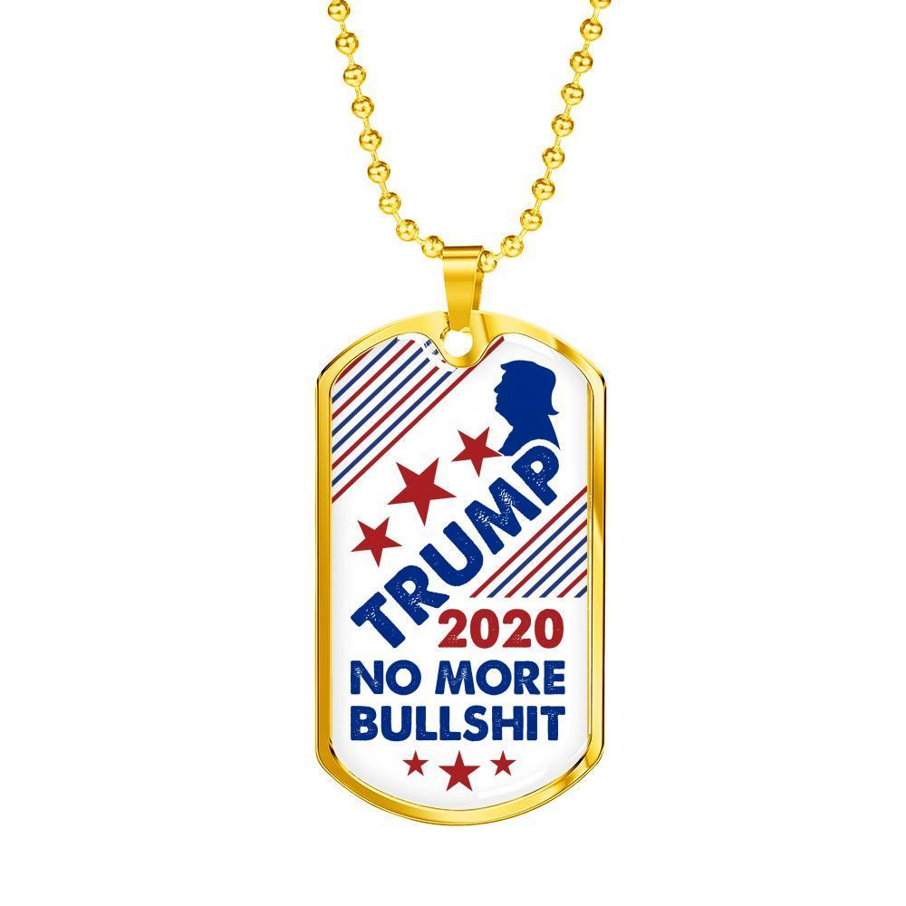 "No Bullshit" Dog Tag