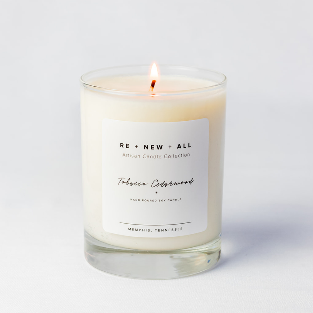 Handmade in the USA. Grapefruit & Tuberose Scented Soy Tealight Candles 