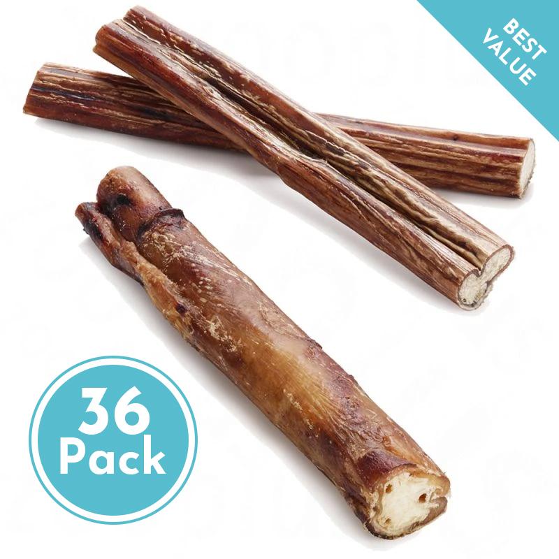 36 PACK All Natural Bully Sticks