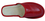 Doris - Ladies red slippers - Reindeer Leather
