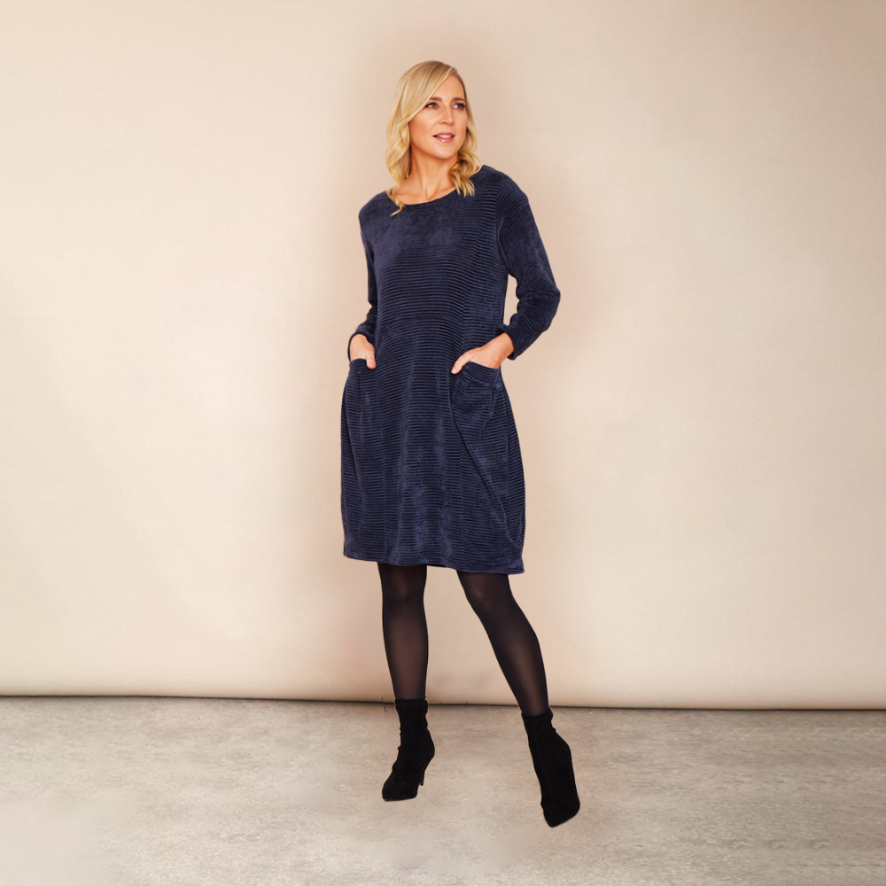 Tessa Dress (Navy)