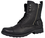 Zeke - Mens ankle length Black leather Boots - Reindeer Leather