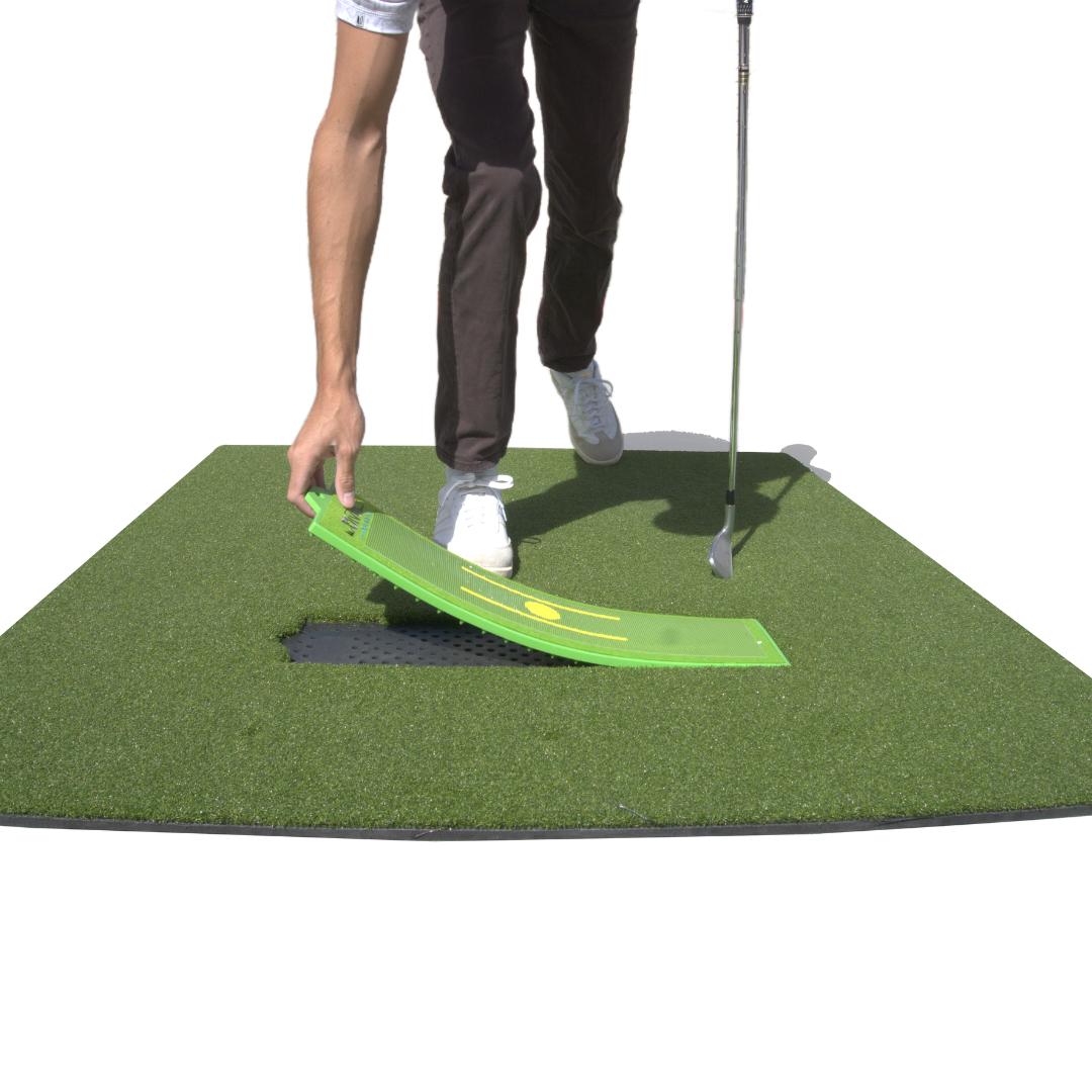 Divot Board 4x5 turf mat bundle with board and hitting mat