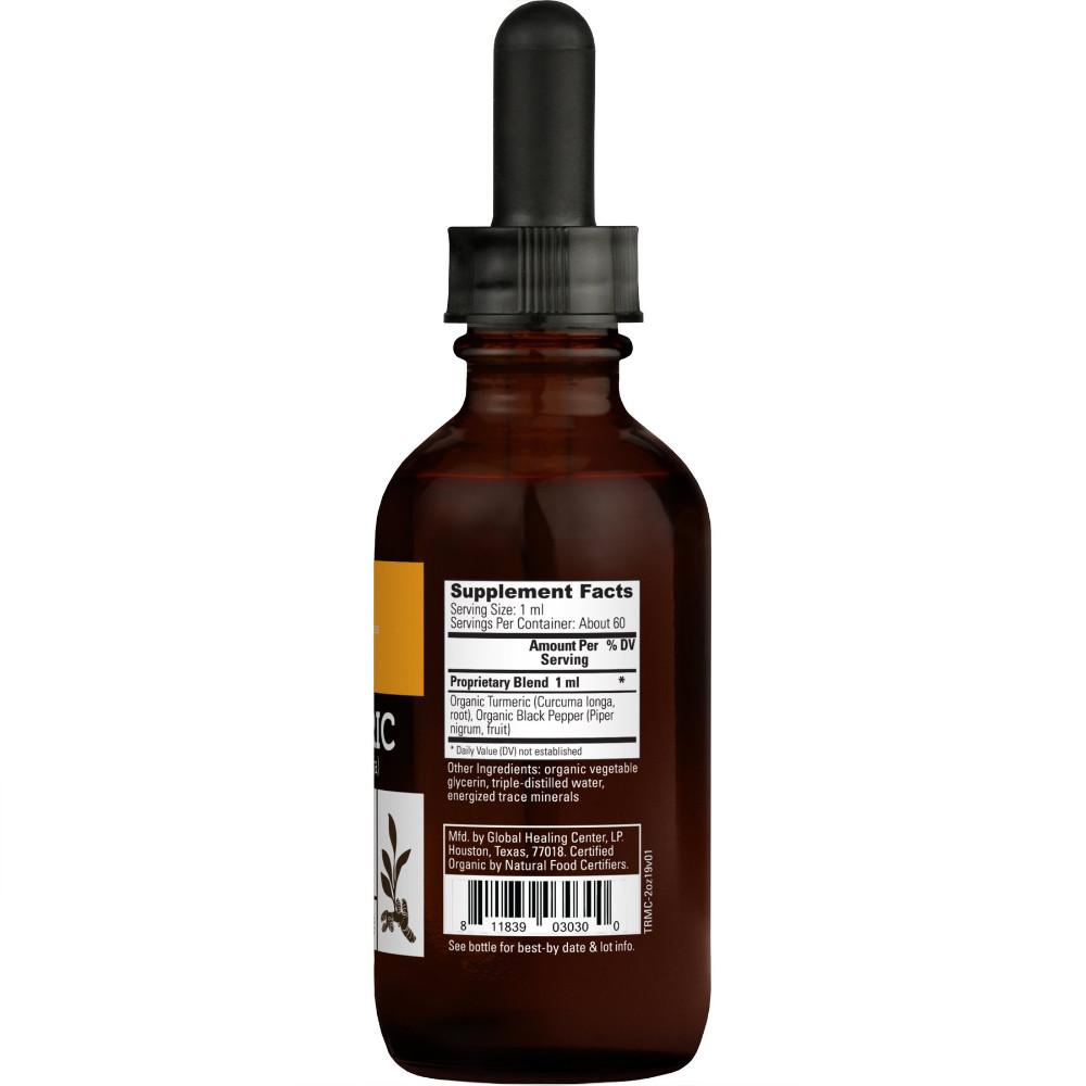 Global Healing Organic Turmeric & Black Pepper Blend Supplement Facts