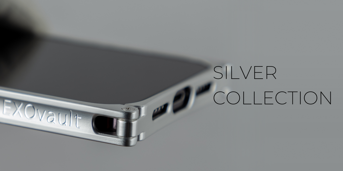 iPhone-14-15-Pro-Pro Max-Luxury-iPhone-Cases-Silver-Aluminum-Metal