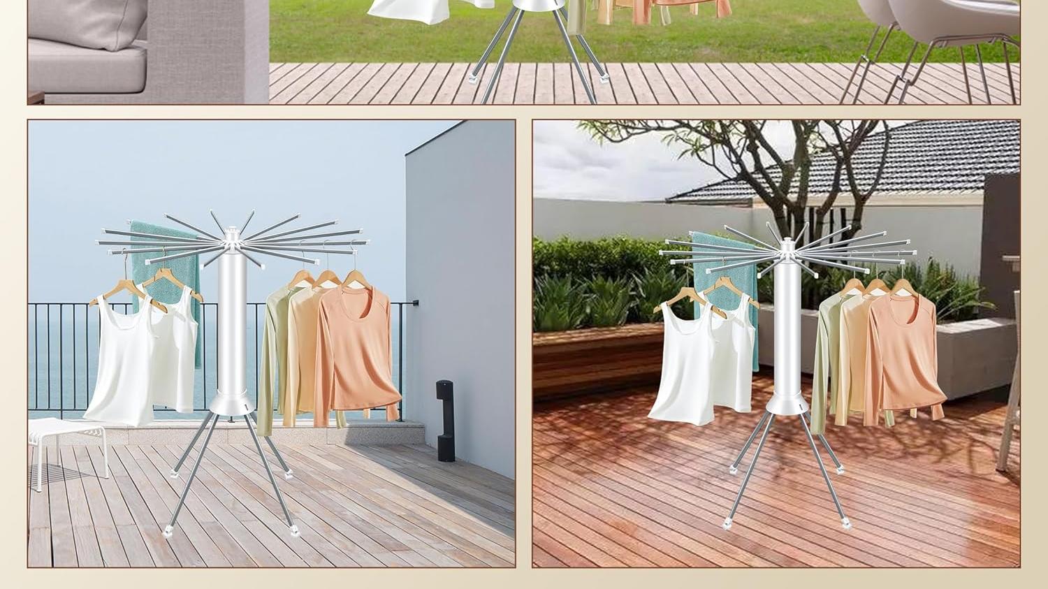 Portable Clothes Line for Travel Versatility for Indoor and Outdoor Use When Drying Clothes