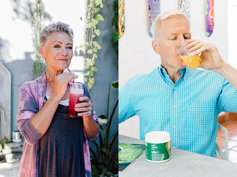 Allan, Lori's husband, discovered Life through a friend. He heard that it helps slow the aging process by targeting muscle mass and heart health. 