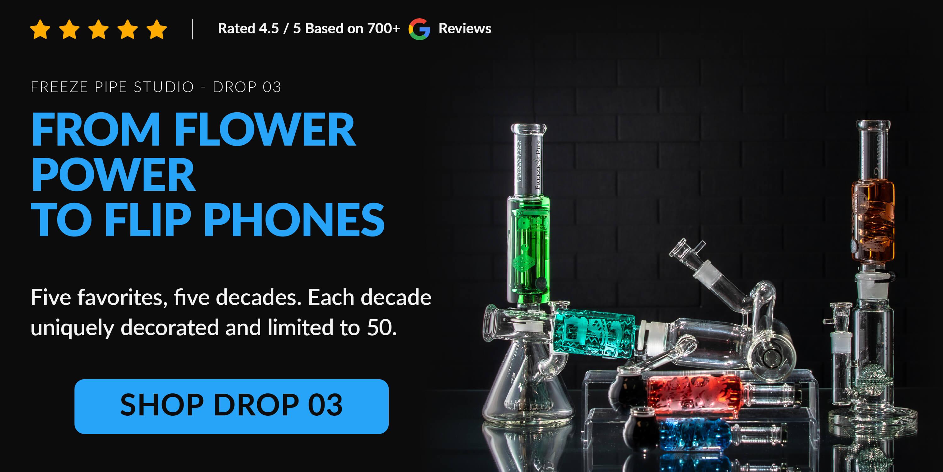 best selling bongs and pipes on table