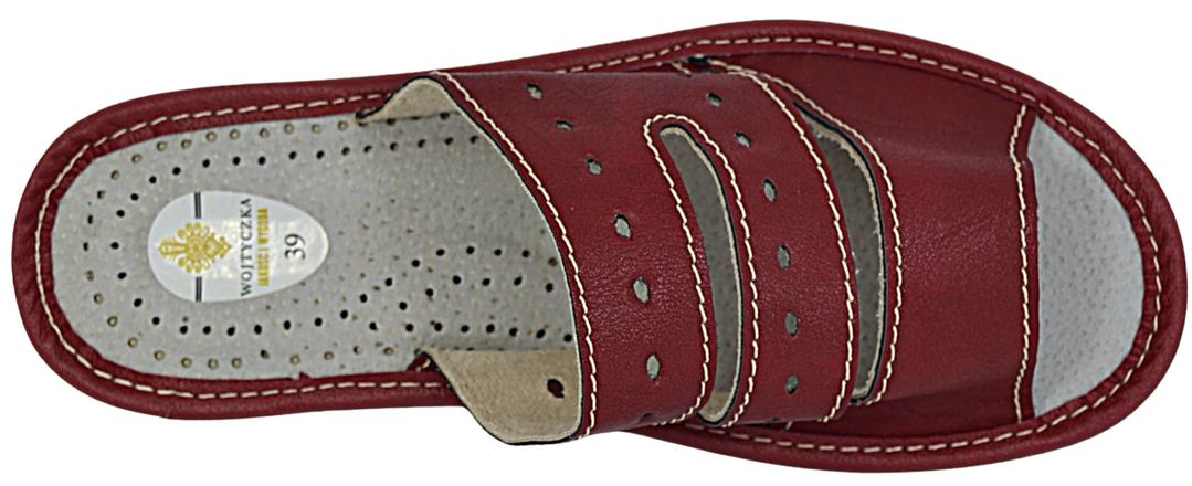 Thalia - women's wide width bedroom slippers - Reindeer Leather