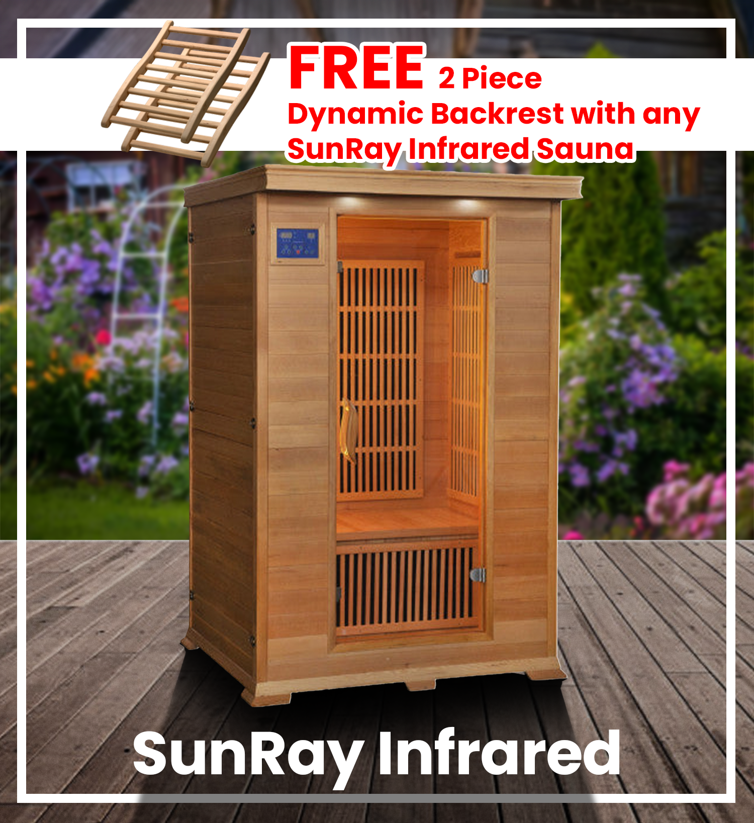 sunray infrared sauna promo image