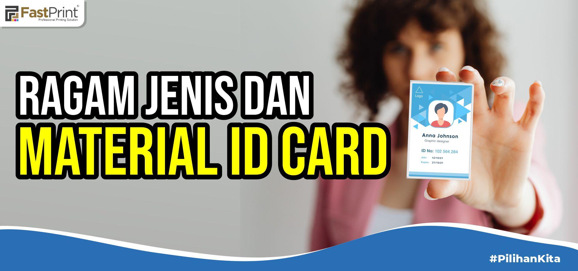 jenis kertas cetak id card, bahan id card