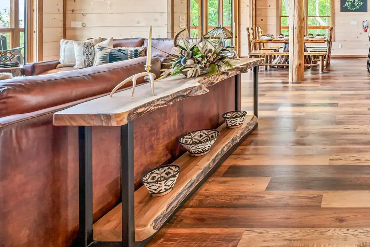 Custom Live Edge Console-sofa Table