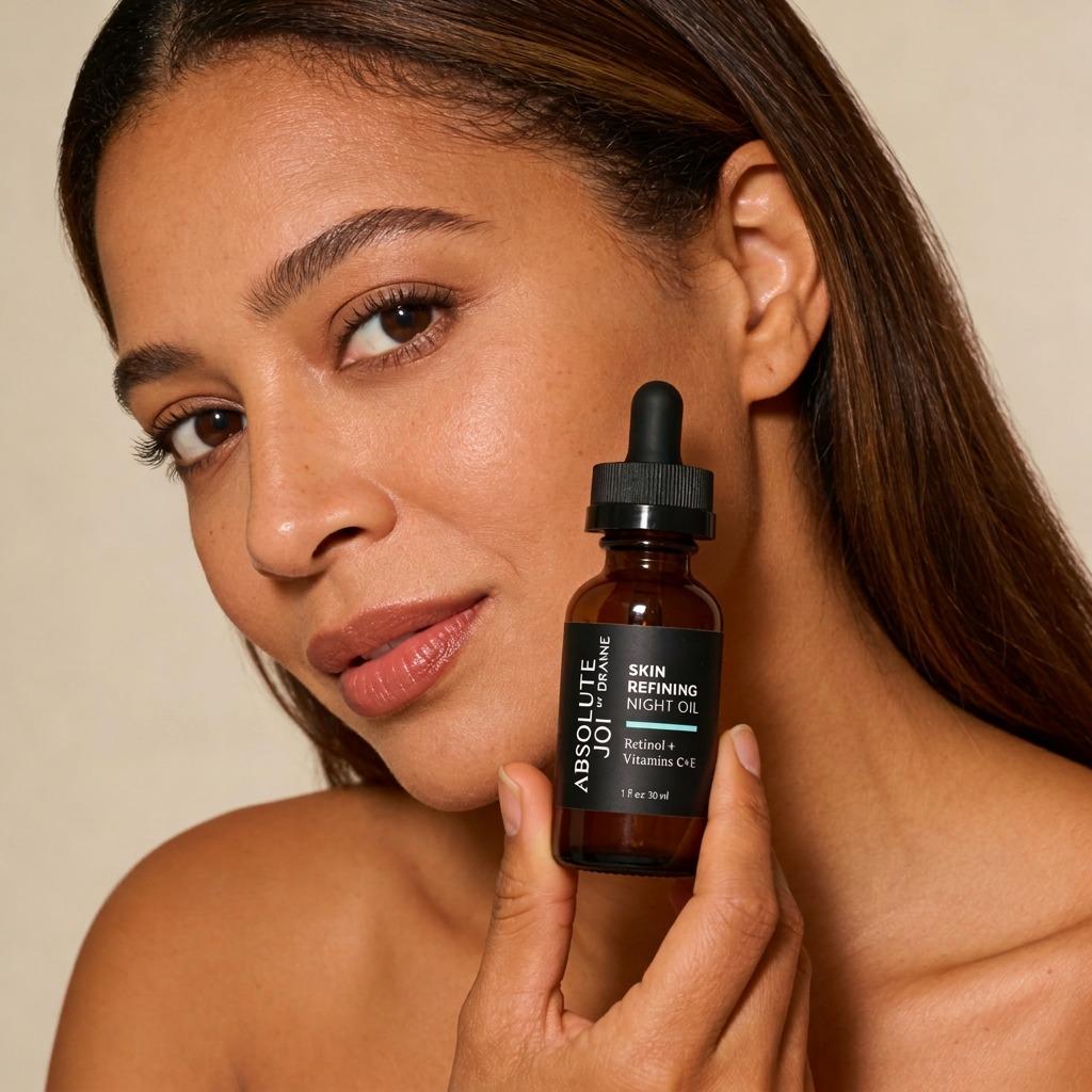 Model with Retinol Oil