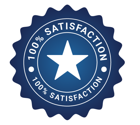 100% satisfaction badge