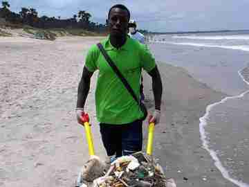 Alieu, founder at Plastic Recycling Gambia