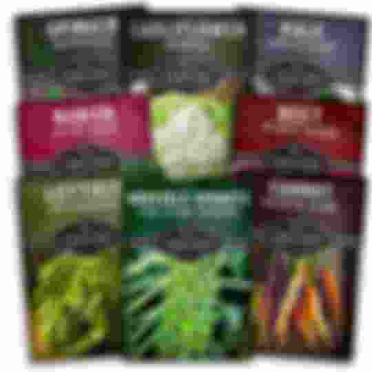 8 packets of cool weather vegetable garden seeds