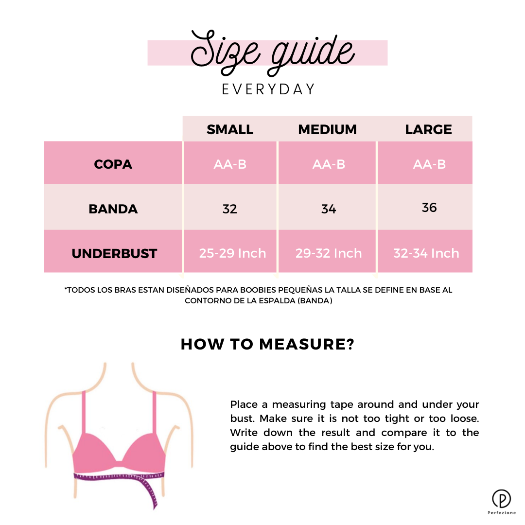 Size Guide Everyday bra