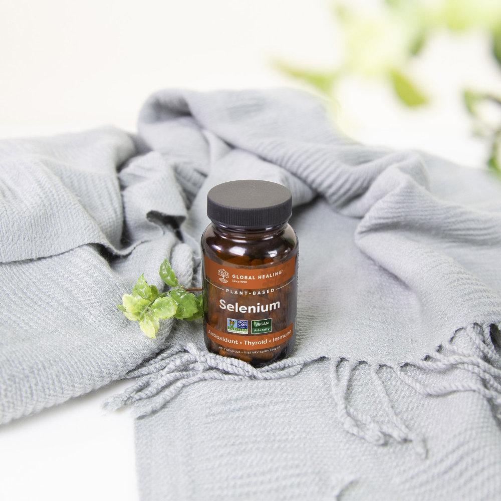 Global Healing Selenium Bottle Lifestyle Image