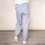 Stretch Waist Pocket Linen Trouser in Grey